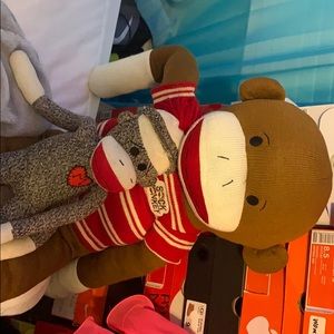 Sock monkey duo